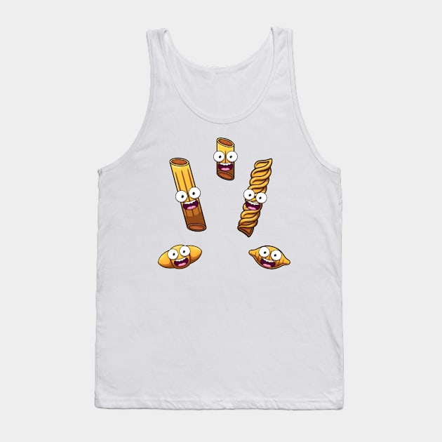 Cute Pasta And Macaroni Tank Top by TheMaskedTooner